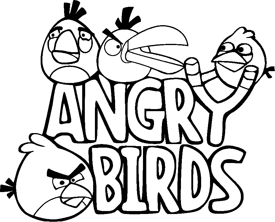 Plansa de colorat cu Angry Birds 79 134